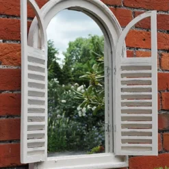 Garden Wall Mirror With Shutters 7 Garden Wall Mirror With Shutters -Plant Verdant Sales pr2000005168 card4 lg