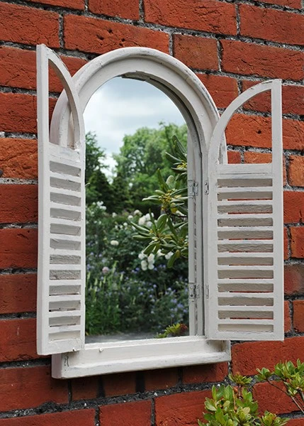 Garden Wall Mirror With Shutters 4 Garden Wall Mirror With Shutters - Image 4