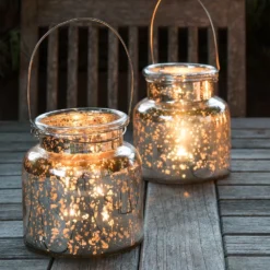 Mercury Glass Jar Lantern 12 Mercury Glass Jar Lantern -Plant Verdant Sales pr2000027869 card4 lg