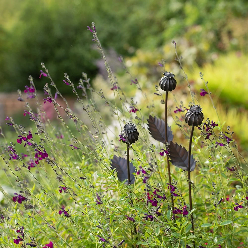 Poppy Seed Head Stake - Small Seed Head 4 Poppy Seed Head Stake - Small Seed Head - Image 4