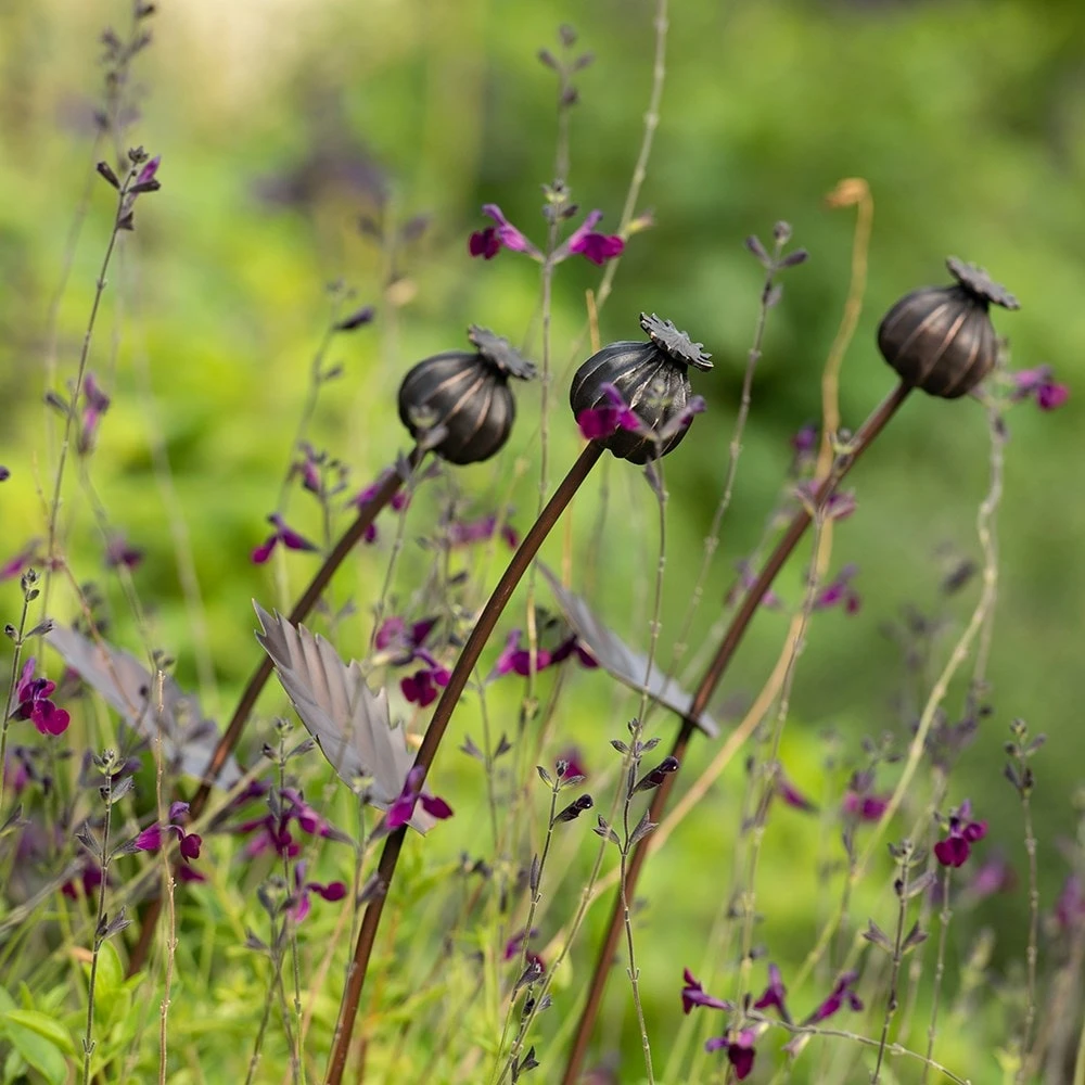 Poppy Seed Head Stake - Small Seed Head 7 Poppy Seed Head Stake - Small Seed Head - Image 7