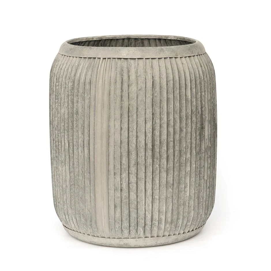 Zinc Dolly Tub Planter 1 Zinc Dolly Tub Planter