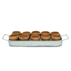 Terracotta Grow Pots - Set Of 10 With Tray 17 Terracotta Grow Pots - Set Of 10 With Tray -Plant Verdant Sales pr2000029288 card9 lg