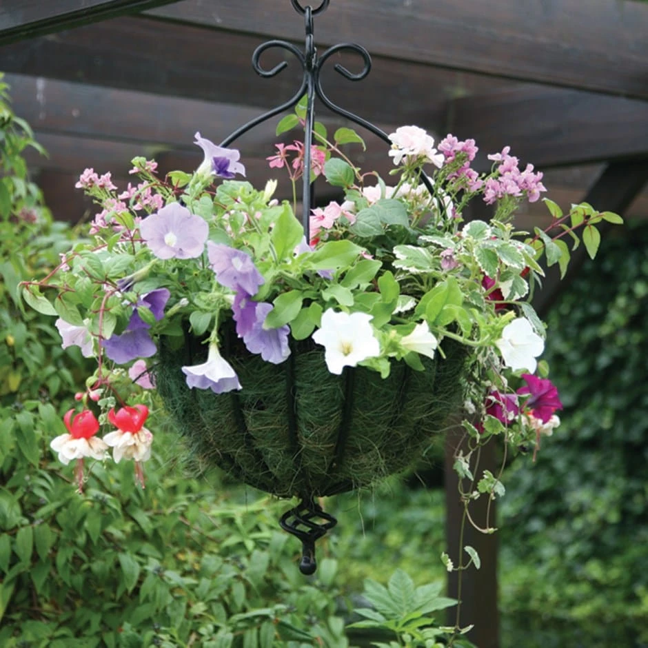 Spanish Style Hanging Basket 1 Spanish Style Hanging Basket