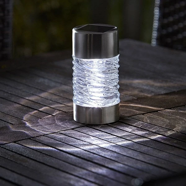 Martello Stainless Steel Solar Stake Lights - Set Of 4 2 Martello Stainless Steel Solar Stake Lights - Set Of 4 - Image 2