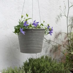 Hanging Aged Ribbed Planter 11 Hanging Aged Ribbed Planter -Plant Verdant Sales pr2000031414 card4 lg