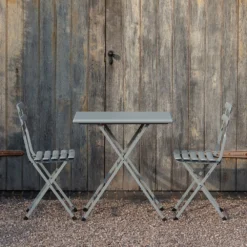 Rome Folding Bistro Set - Cloud Grey 10 Rome Folding Bistro Set - Cloud Grey -Plant Verdant Sales pr2000035668 card3 lg