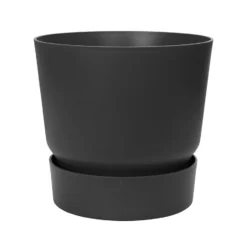 Greenville Round Pot Black