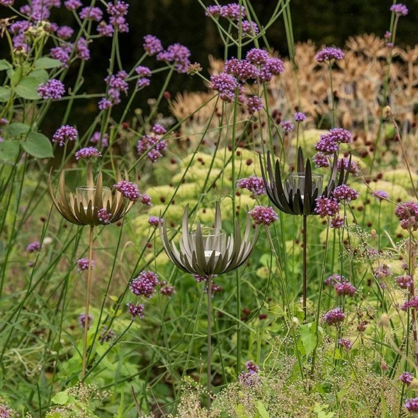 Flower Stake Tealight Holder - Antique Bronze 10 Flower Stake Tealight Holder - Antique Bronze - Image 10