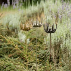 Flower Stake Tealight Holder - Antique Bronze 13 Flower Stake Tealight Holder - Antique Bronze -Plant Verdant Sales pr2000040769 card4 lg