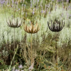 Flower Stake Tealight Holder - Antique Brass 10 Flower Stake Tealight Holder - Antique Brass -Plant Verdant Sales pr2000040770 card4 lg