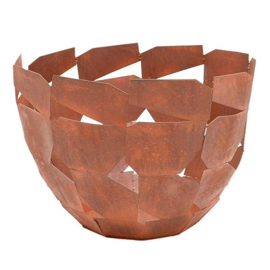Outdoor Metal Industrial Fire Bowl Rust 1 Outdoor Metal Industrial Fire Bowl Rust