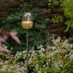 Tulip Stake Tealight Holder (adjustable Height) - Brushed Brass -Plant Verdant Sales pr2000041729 card7 lg