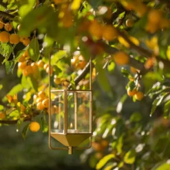 Hanging Tealight Lantern - Brass -Plant Verdant Sales pr2000041742 card3 lg