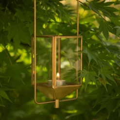 Hanging Tealight Lantern - Brass -Plant Verdant Sales pr2000041742 card8 lg