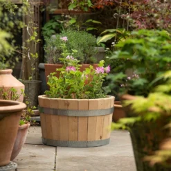 Hardwood Barrel Planter -Plant Verdant Sales pr2000044967 card7 lg