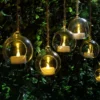 Glass Bauble Tealights - Set Of 6