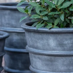 Greystoke Ribbed Planter - Aged Zinc 19 Greystoke Ribbed Planter - Aged Zinc -Plant Verdant Sales pr2000046295 card10 lg