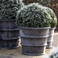 Greystoke Ribbed Planter - Aged Zinc 16 Greystoke Ribbed Planter - Aged Zinc -Plant Verdant Sales pr2000046295 card7 lg