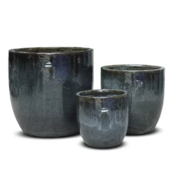 Glazed Ceramic Pot - Misty Black 9 Glazed Ceramic Pot - Misty Black -Plant Verdant Sales pr2000046301 card4 lg