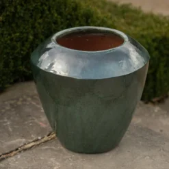 Glazed Terracotta Feature Pot - Moss Green -Plant Verdant Sales pr2000046302 card4 lg