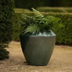 Glazed Terracotta Feature Pot - Moss Green -Plant Verdant Sales pr2000046302 card6 lg
