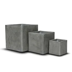 Cement Cube Pot - Waxed 13 Cement Cube Pot - Waxed -Plant Verdant Sales pr2000046317 card7 lg