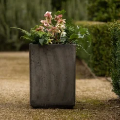 Tall Cement Cube Pot - Waxed -Plant Verdant Sales pr2000046318 card9 lg