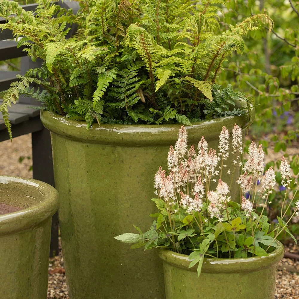 Glazed Ceramic Pot - Green 2 Glazed Ceramic Pot - Green - Image 2