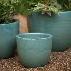 Glazed Terracotta Pot - Reef Blue -Plant Verdant Sales pr2000046329 card3 lg