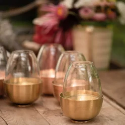 Tulip Tealight Holder - Brass -Plant Verdant Sales pr2000046889 card5 lg