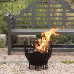 Fire Basket/table With Copper Top 12 Fire Basket/table With Copper Top -Plant Verdant Sales pr2000046902 card3 lg
