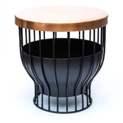 Fire Basket/table With Copper Top 15 Fire Basket/table With Copper Top -Plant Verdant Sales pr2000046902 card6 lg