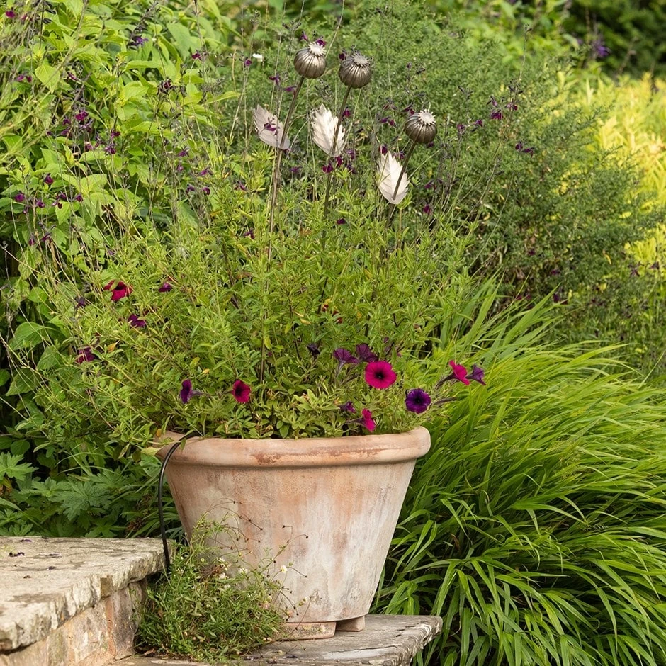 Poppy Seed Head Stake - Large Seed Head 3 Poppy Seed Head Stake - Large Seed Head - Image 3