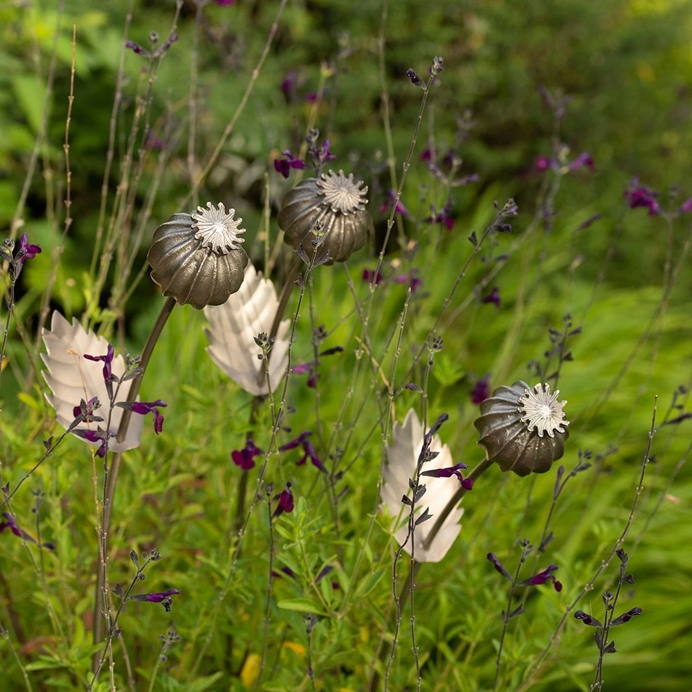 Poppy Seed Head Stake - Large Seed Head 4 Poppy Seed Head Stake - Large Seed Head - Image 4