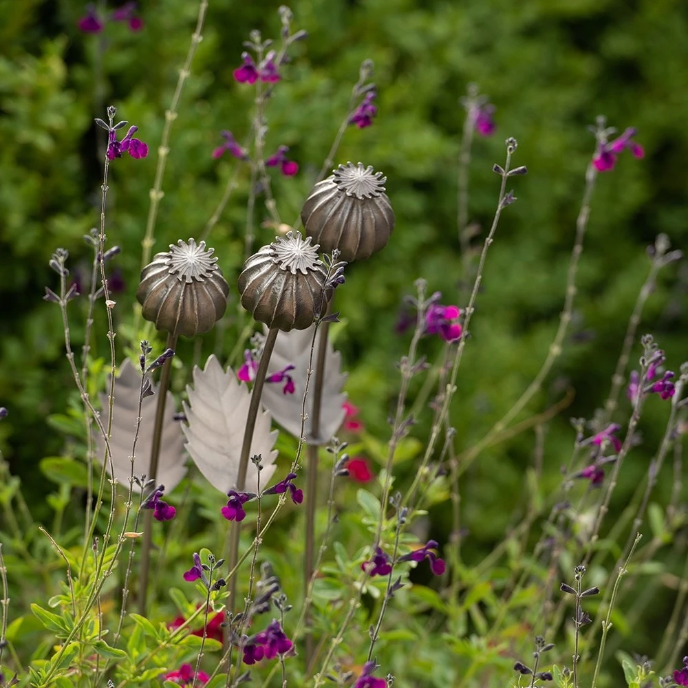 Poppy Seed Head Stake - Large Seed Head 7 Poppy Seed Head Stake - Large Seed Head - Image 7