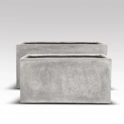 Rectangular Terrace Planter - Weathered Cement -Plant Verdant Sales pr2000048710 card3 lg