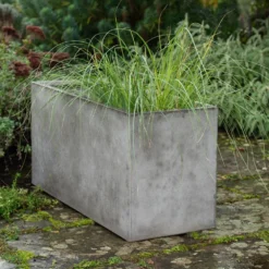 Rectangular Terrace Planter - Weathered Cement -Plant Verdant Sales pr2000048710 card4 lg