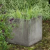 Square Terrace Planter - Weathered Cement