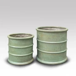 Greenwich Barrel Planter - Verdigris -Plant Verdant Sales pr2000048731 card5 lg