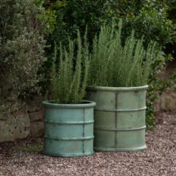Greenwich Barrel Planter - Verdigris -Plant Verdant Sales pr2000048731 card6 lg