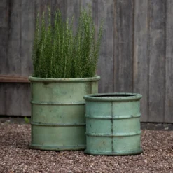 Greenwich Barrel Planter - Verdigris -Plant Verdant Sales pr2000048731 card9 lg